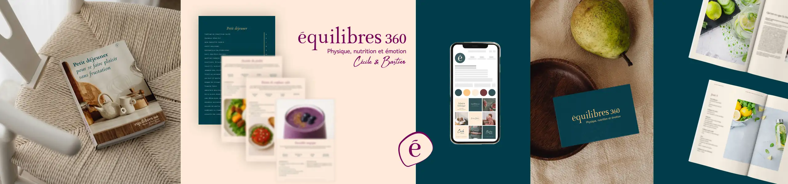 univers-visuelle-equilibres360 Univers de marque, création identité visuelle et logotype ppur équilibre 360